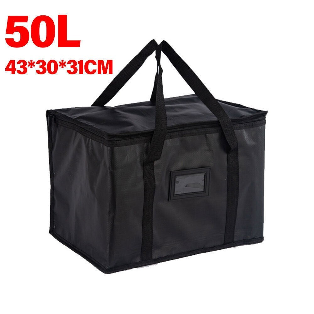 50L Food Delivery Insulated Bags Pizza Takeaway Thermal Warm/Cold Bag UK