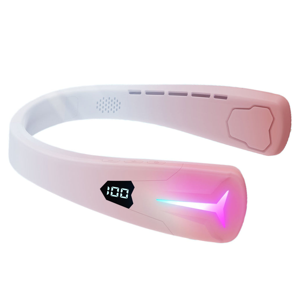 Sporty Bluetooth Neck Fan Cooler 4000mAh USB Rechargeable Portable 1pack