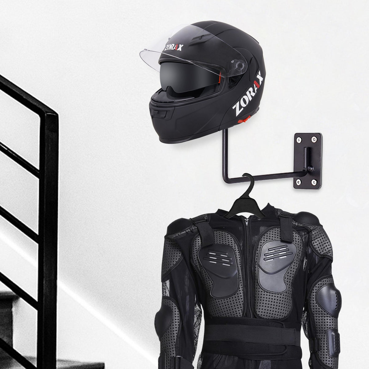 Motorcycle Helmet Holder Hat Mounted Wall Hook Rack Stand Storage Bracket