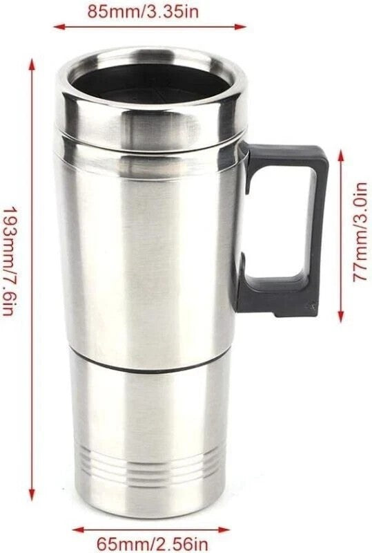 12v Portable Electric Kettle Car Van Travel Stainless Steel Water Heater Pot UK