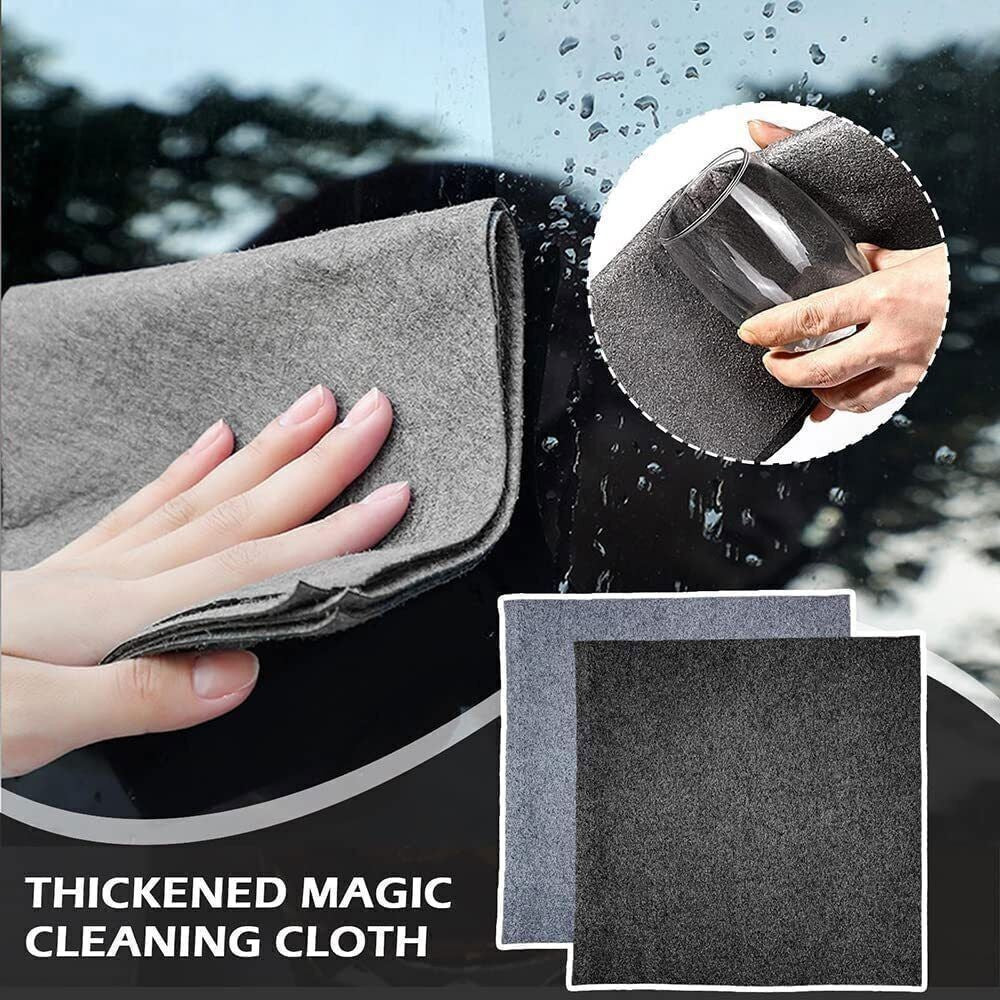10PCS Thicken Magic Glass Cleaning Cloth Dishcloth Lint Free Rag Polish Cloth UK