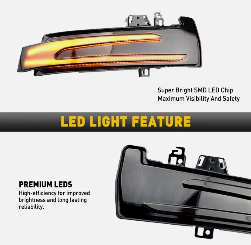 LED Dynamic Wing Mirror Indicator Turn Signal Light FOR Mercedes W204 W212 W218