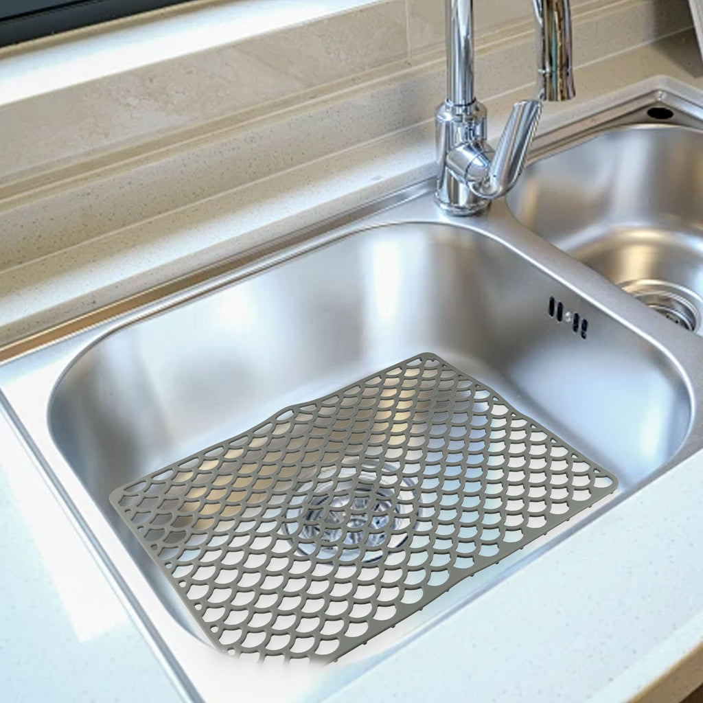 Soft Silicone Sink Mat Noise Reducing Kitchen Accessory for Drain Sinks