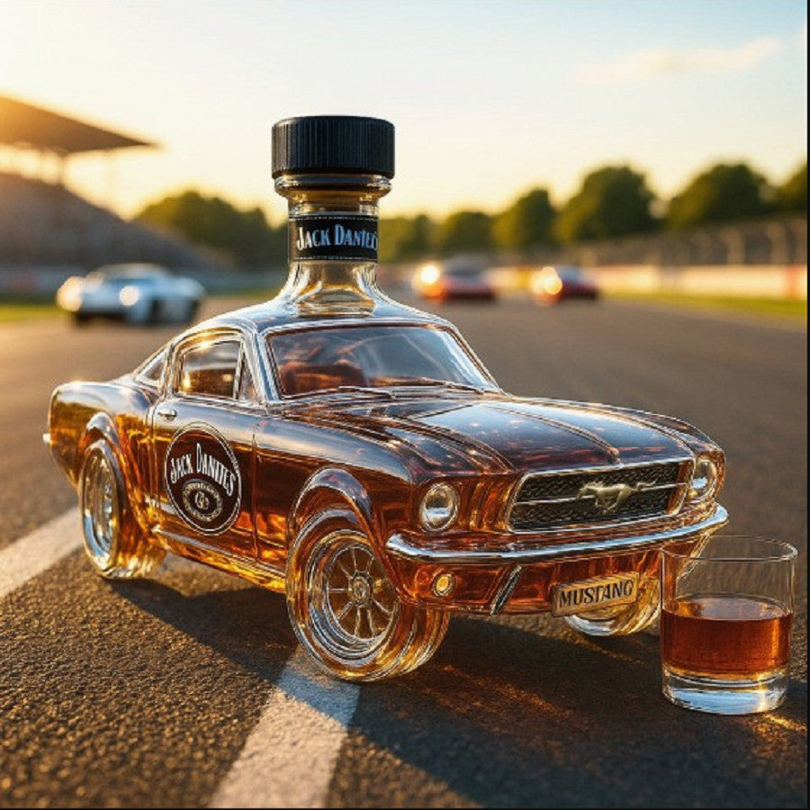 Car Whiskey Bottle Red Red Wine Decanter Bar Decor Party Gift Desktop Ornament