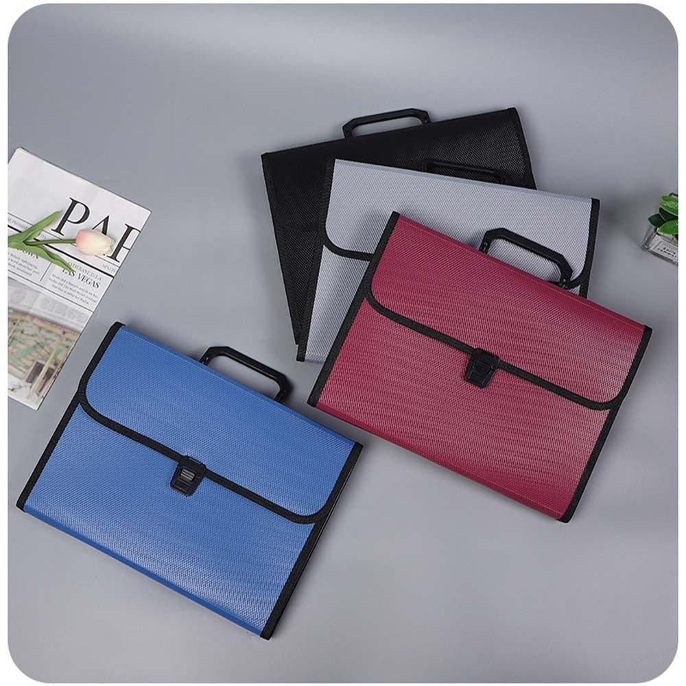 A4 13 Layer Large Capacity Expanding File Folder Document Storage Briefcase