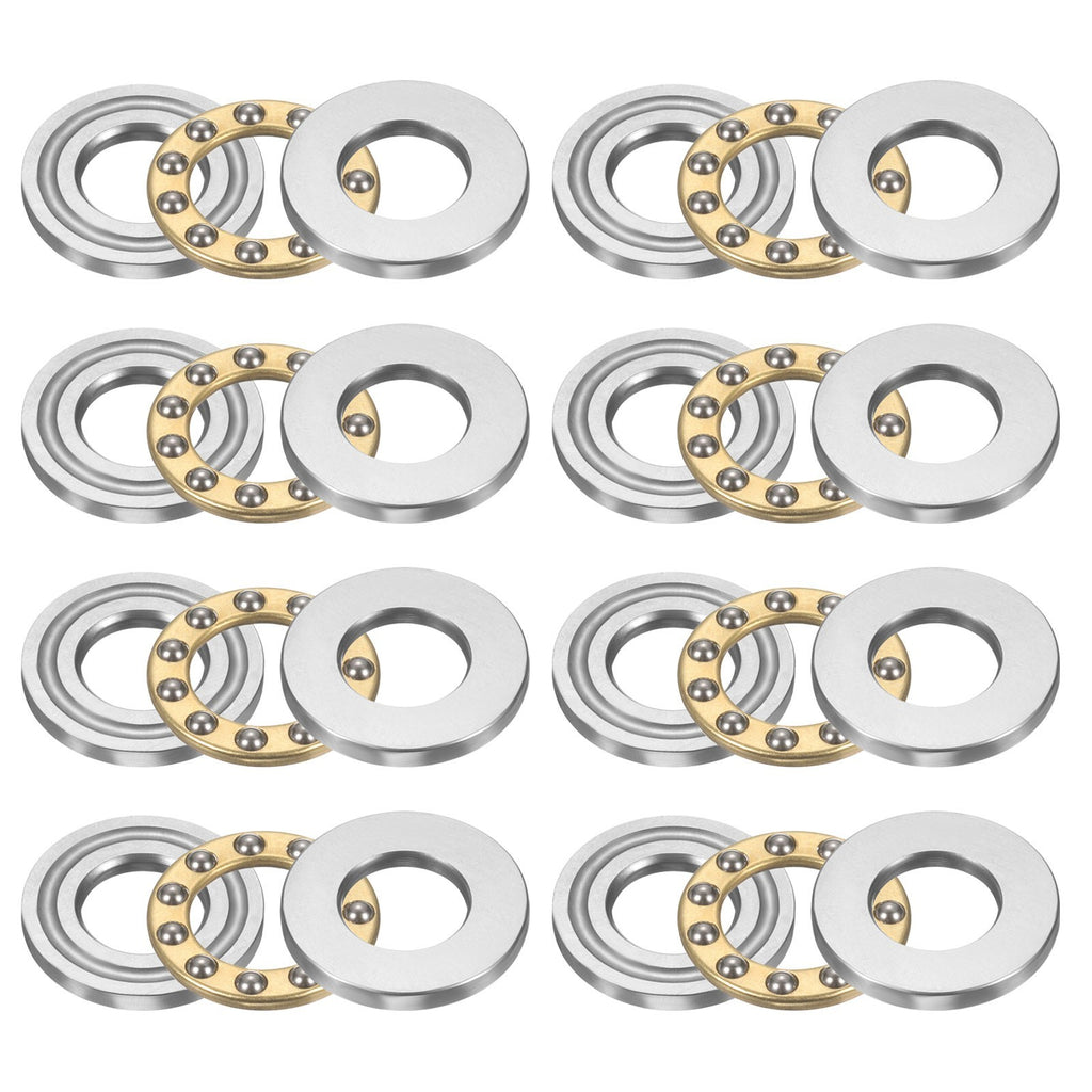8pcs F10-21M Thrust Ball Bearings 10mmx21mmx7mm Chrome Steel Single Direction