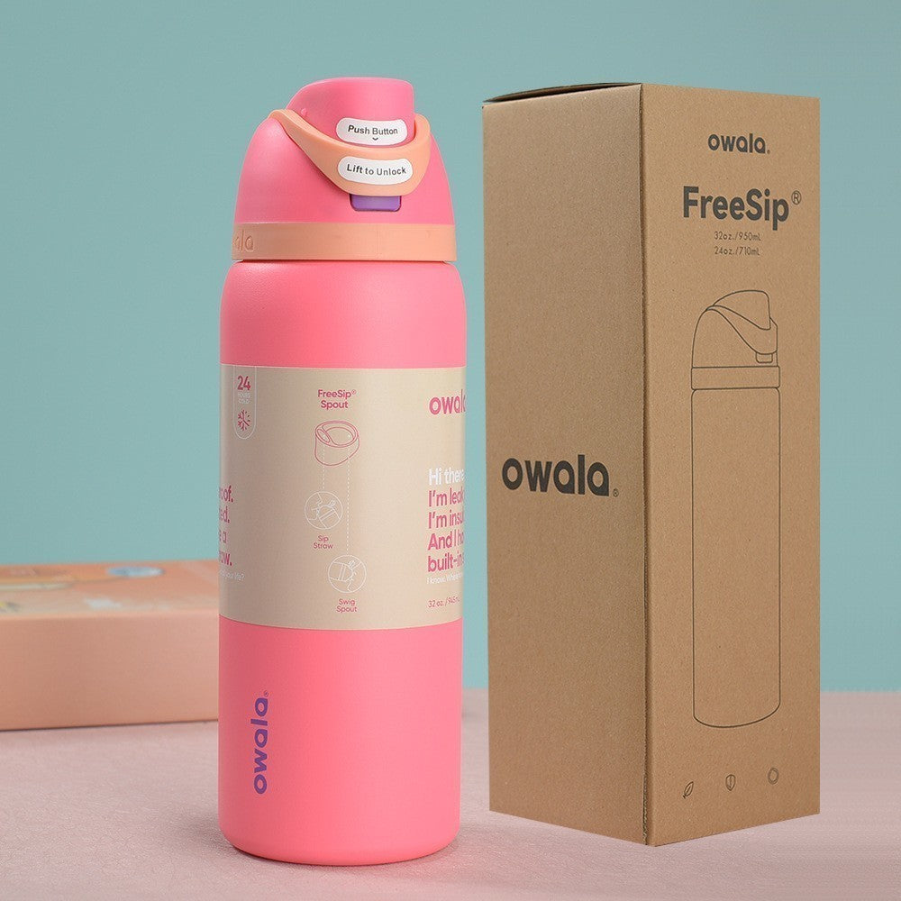 Owala Urban Outfitters Exclusive Tied and Ture FreeSip Blue Bow Bottle 24/32 Uk
