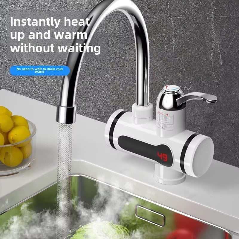 360° Electric Hot Water Faucet, Fast Instant Heating Tap for Kitchen & Bathroom