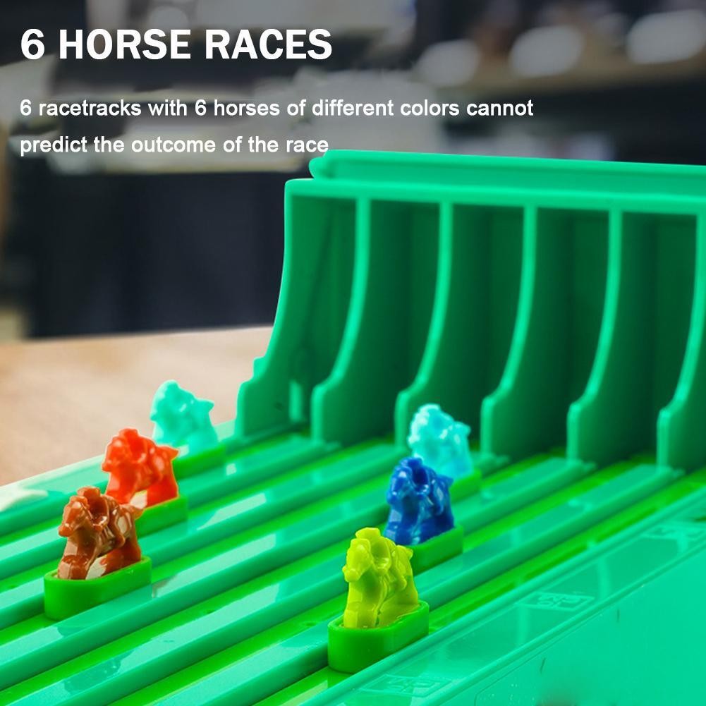 Tabletop-Horse Racing Game with 6 Horse Novelty Toy Sports Toy Develop