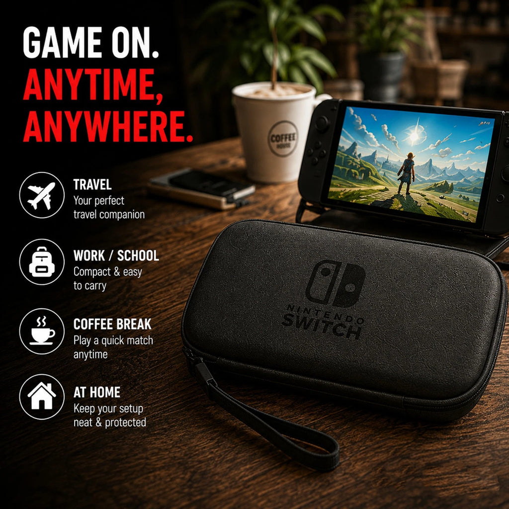Nintendo Switch Case Hard Carry Case — OLED, Switch & Lite | EVA Travel Bag
