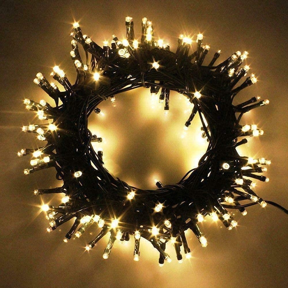 Christmas Fairy Lights LED string Mains Plug-In Outdoor Garden XMAS Home Decor