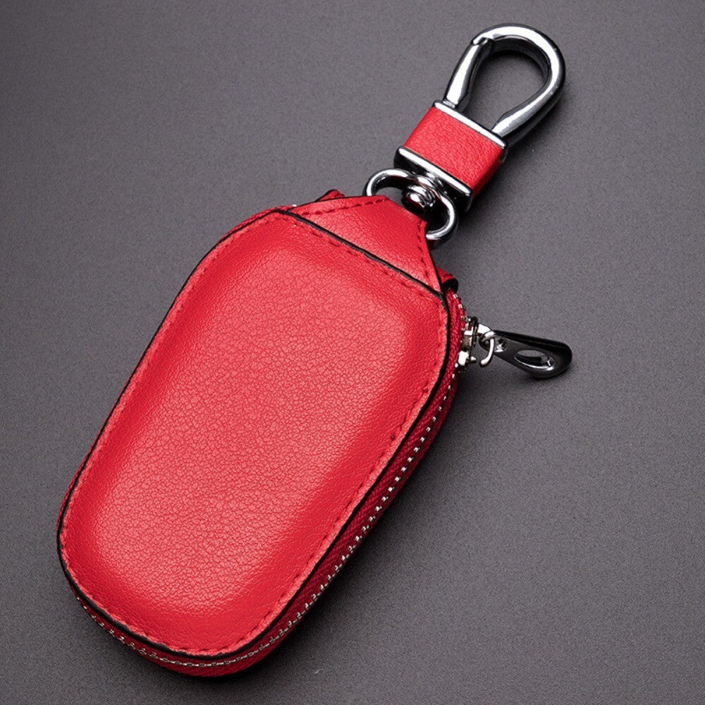 Pouch Purse Keys Organizer Zipper Car Keychain Covers Key Holder PU Leather