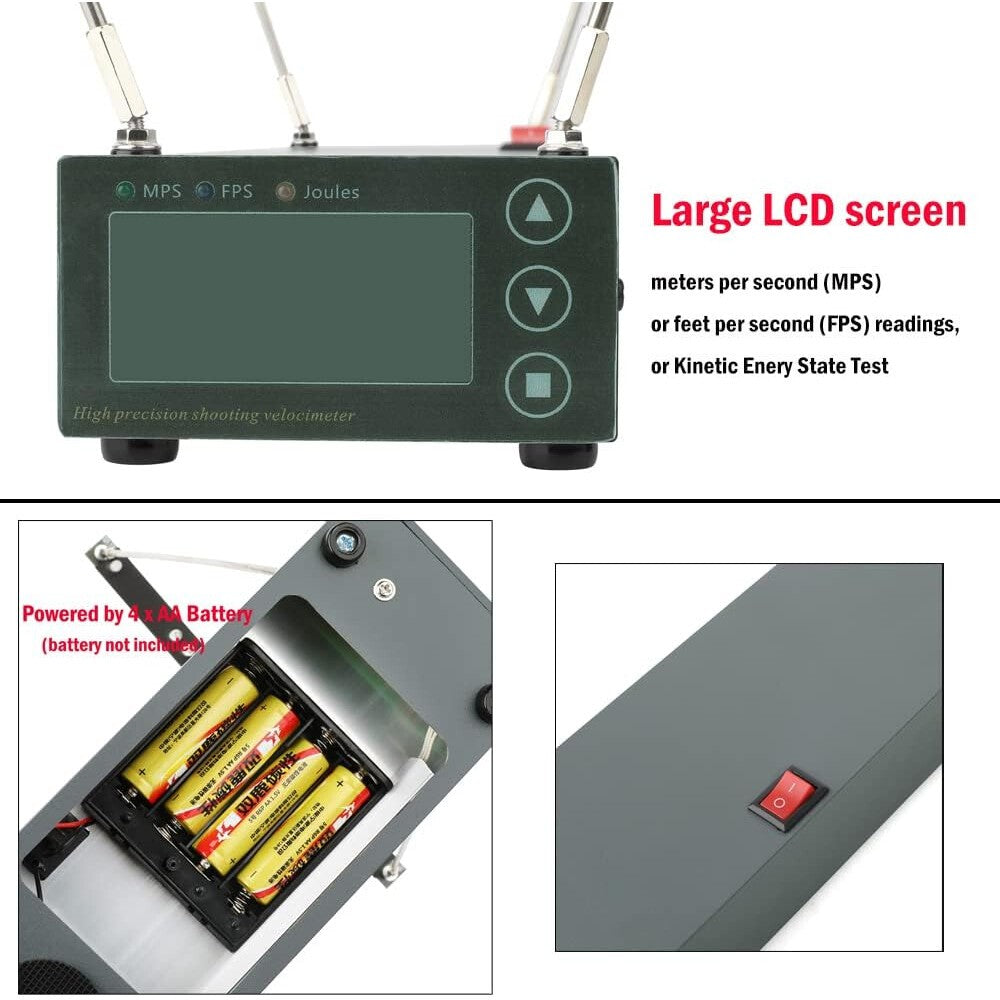 Bow Arrow Velocity Tester Ballistic Precision Chronograph Shooting Speed Tool UK