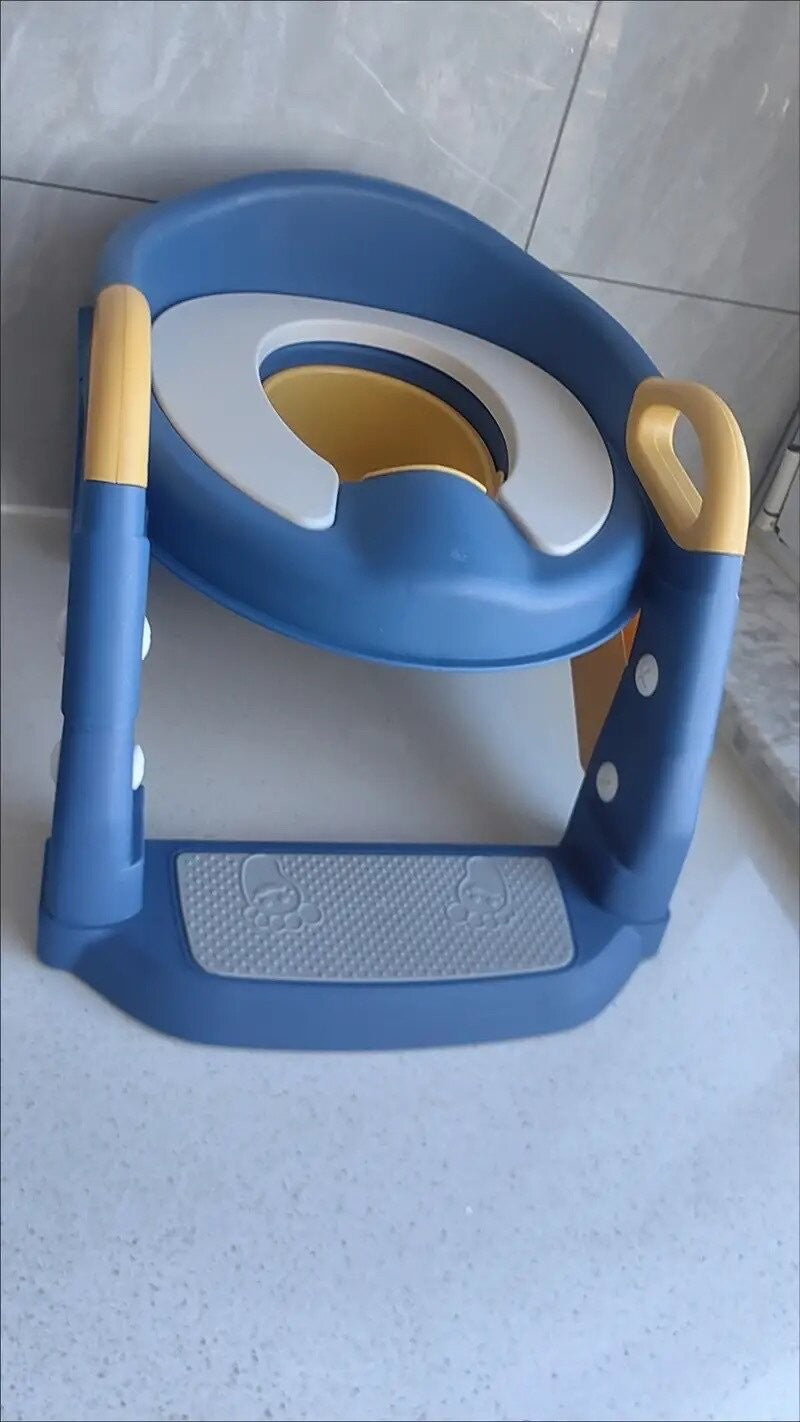 3in1 Toddler Toilet Seat Ladder Potty Training Trainer Foldable