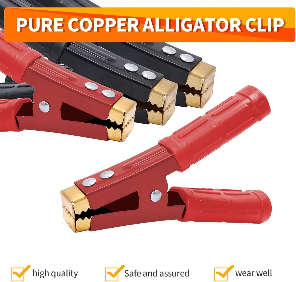 1000A Battery Jumper Cable Clamps, 4pcs Battery Clamps