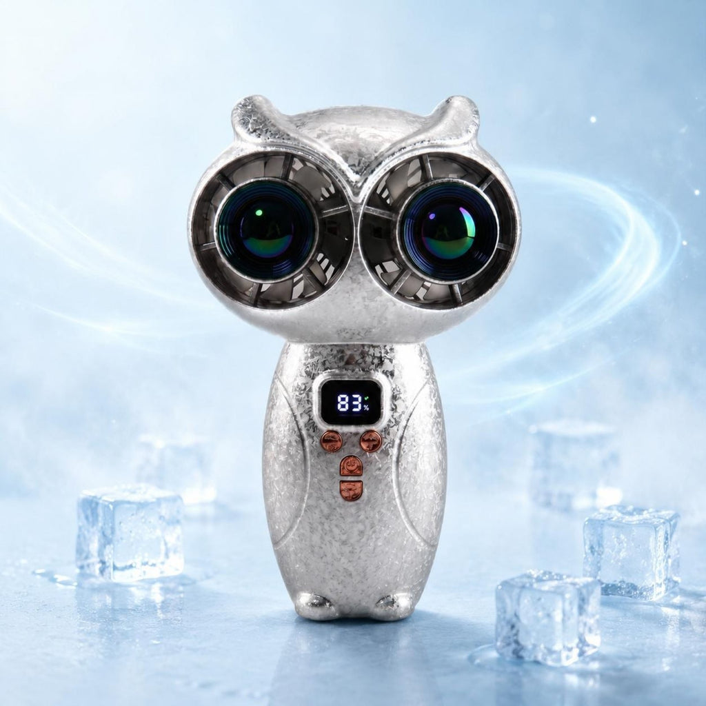 Owl Handheld Fan Adjustable Speed Rechargeable Handheld Fan for Office.*