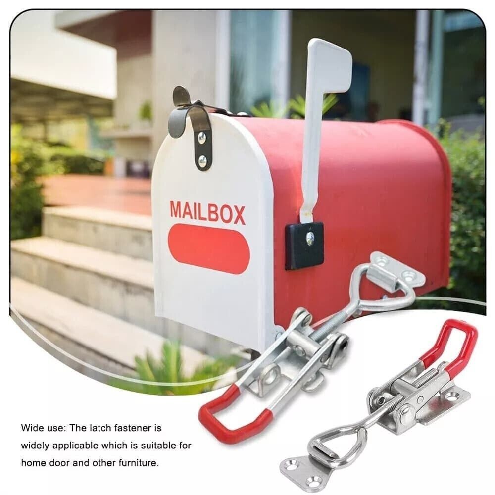 2x Over Centre Fastener Latch Door Catch SMALL Lockable Truck Trailer Body Clamp