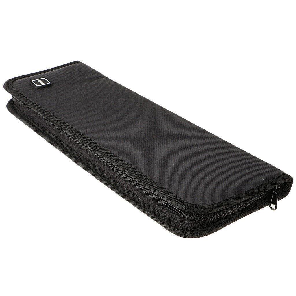 Nylon Travel Tie Storage Case Tie Holder Organizer for Men Black Portable UK
