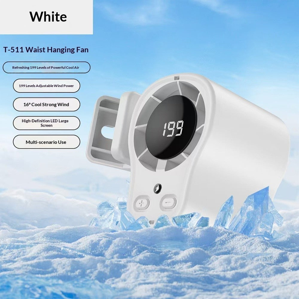 2026 Car Clip on 360° Air Conditioner Fan with LED Display,USB Rechargeable Fan