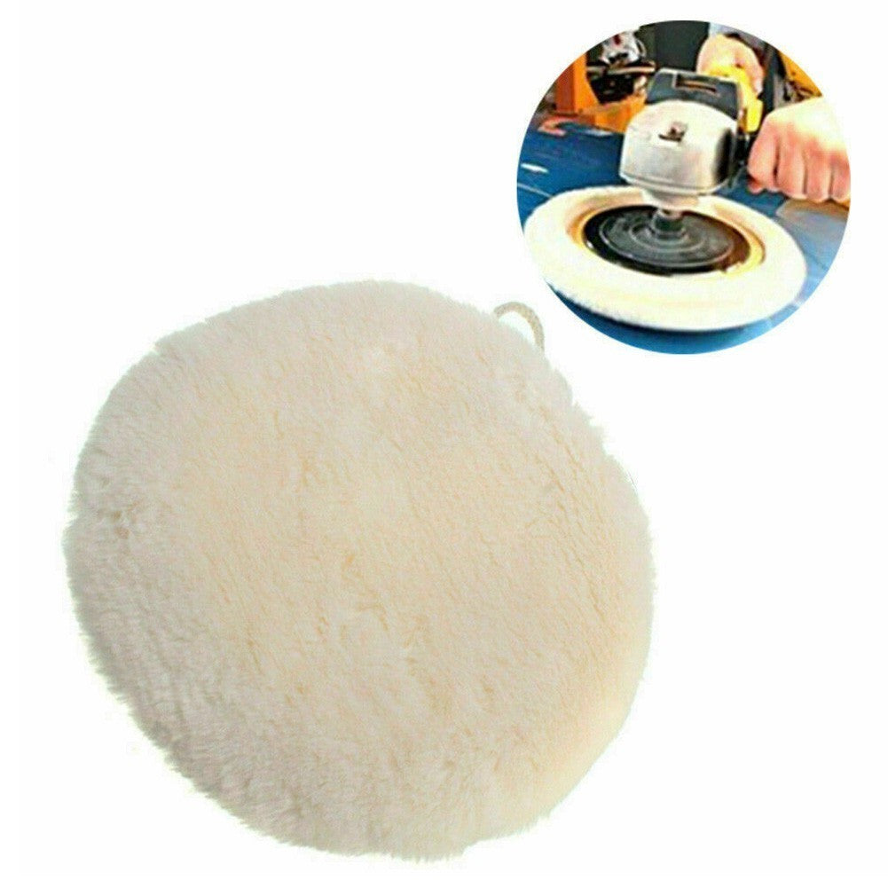 Buffing Pads Lambs Wool Pad Polisher Pad Polishing Polishing Polisher 6Pcs