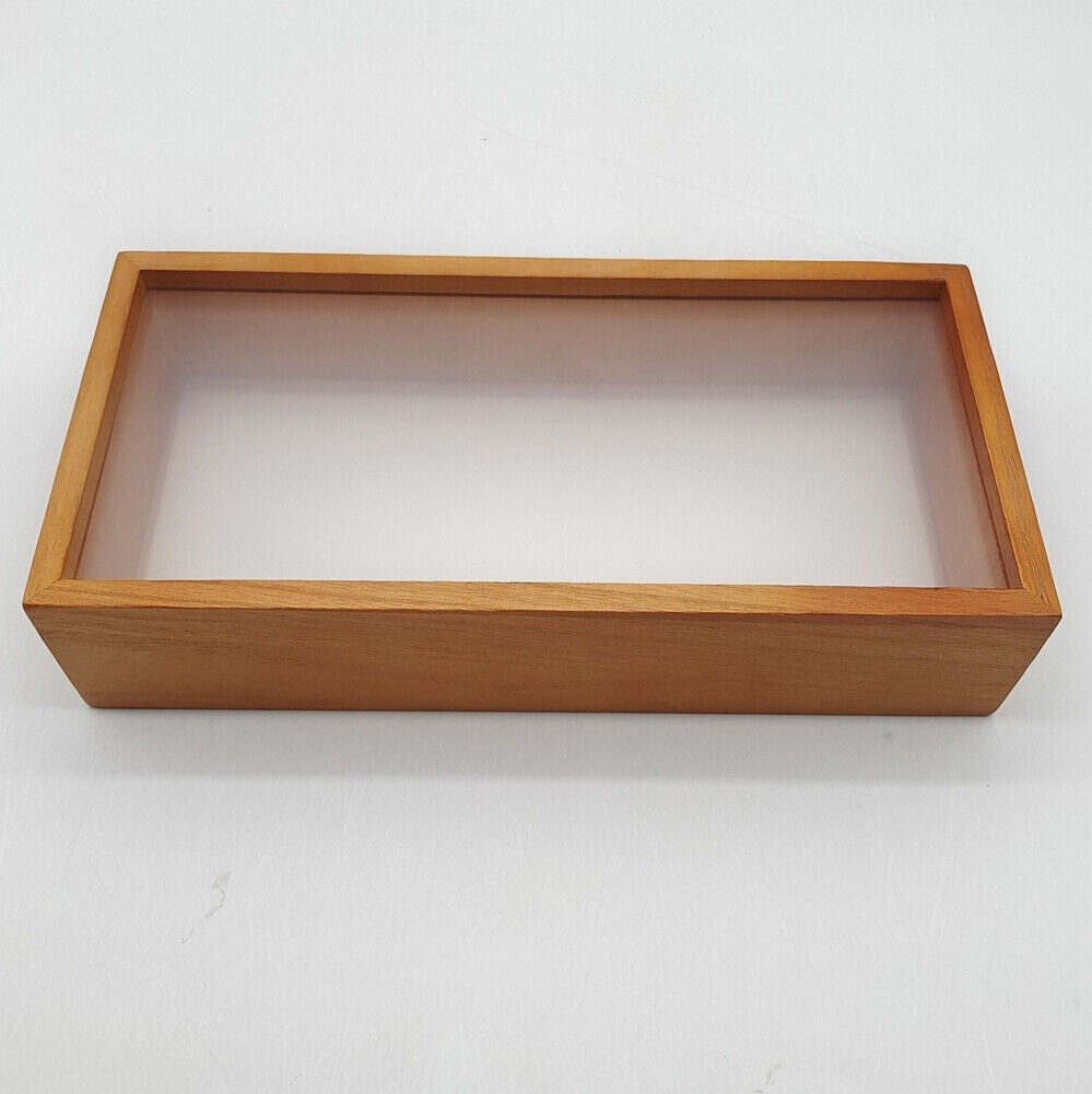 Memory Box Display Case 3D Shadow Frames Wooden Double-Sided Deep Box DIY Crafts