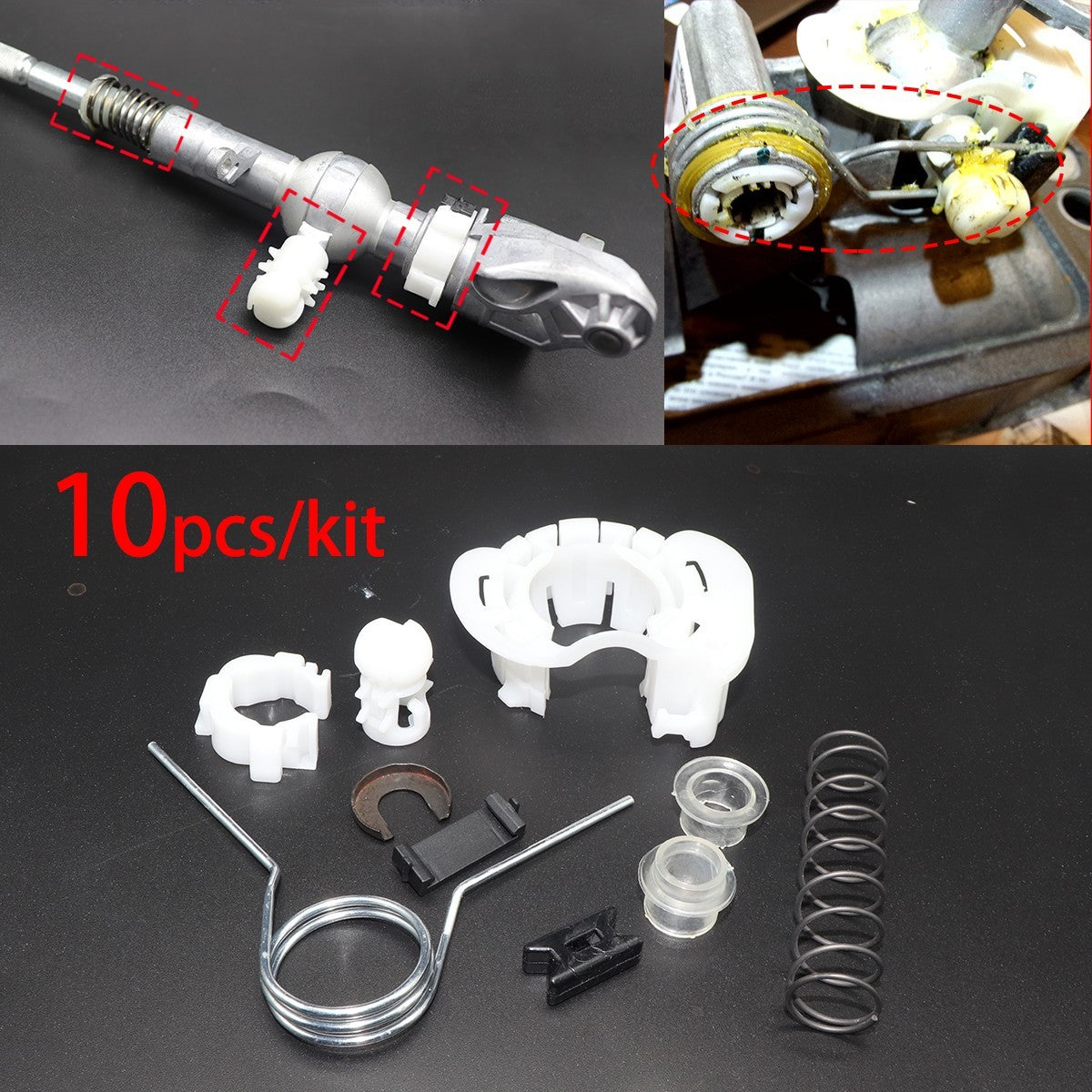 Manual Gear Selector Lever Shaft Gearstick Spring Bushing For VW Golf MK5 MK6
