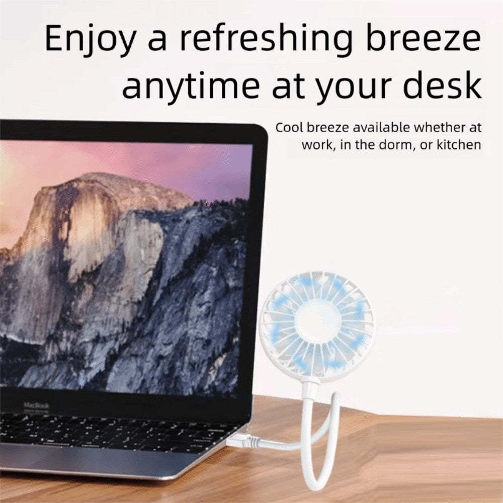 Mute Operation USB Rechargeable Fan Small Size Mini USB Fan  Laptop PC