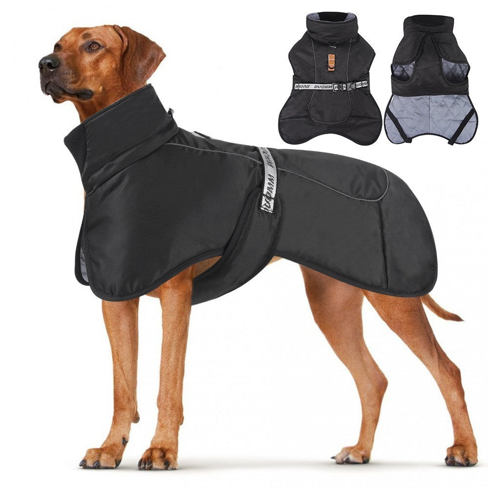 Large Dog Clothes Winter Warm Coat Windproof Waterproof Thicken Pet Down Jacket