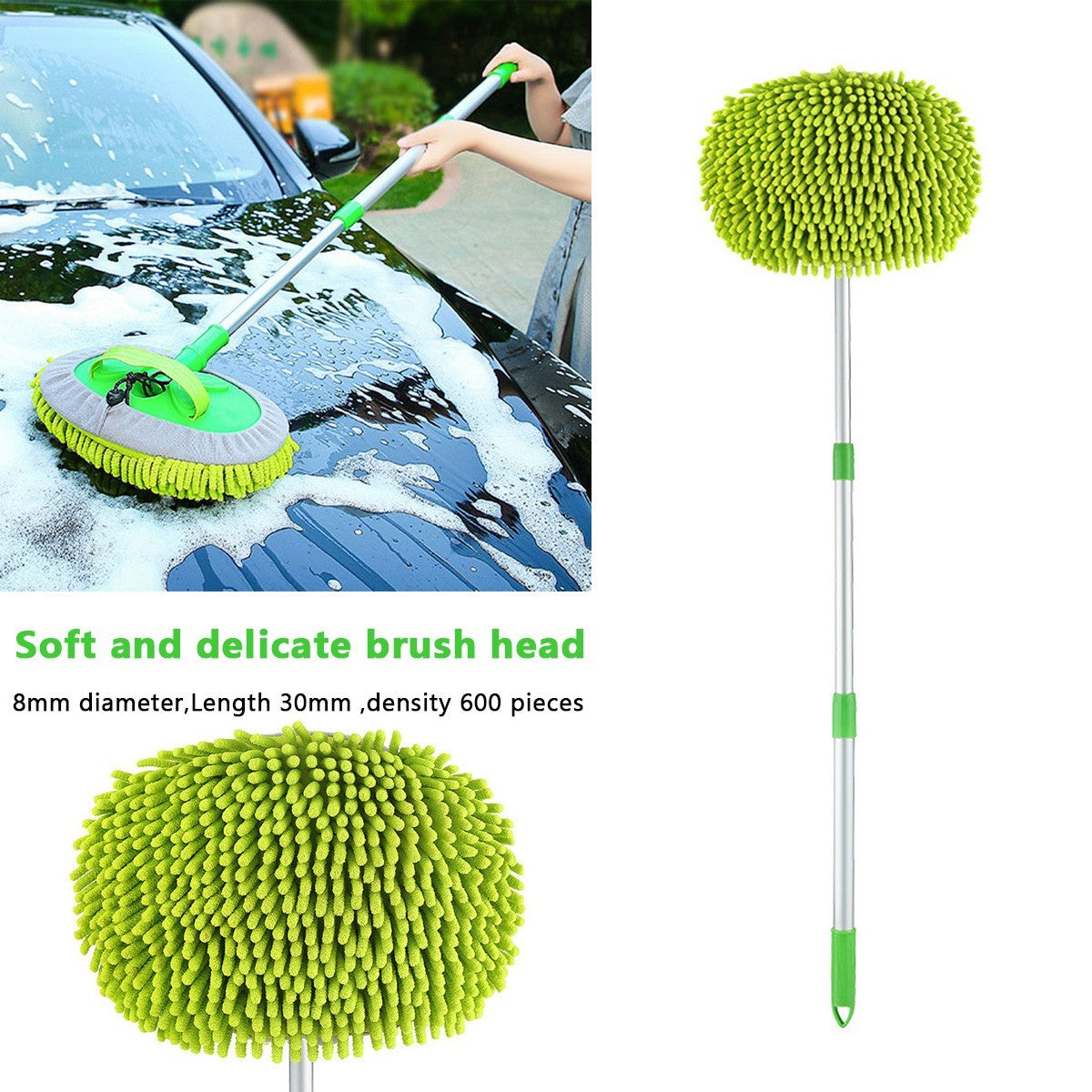 Adjustable Long Handle Telescopic Car Wash Brush Mop Vehicle Cleaning Tool Kit