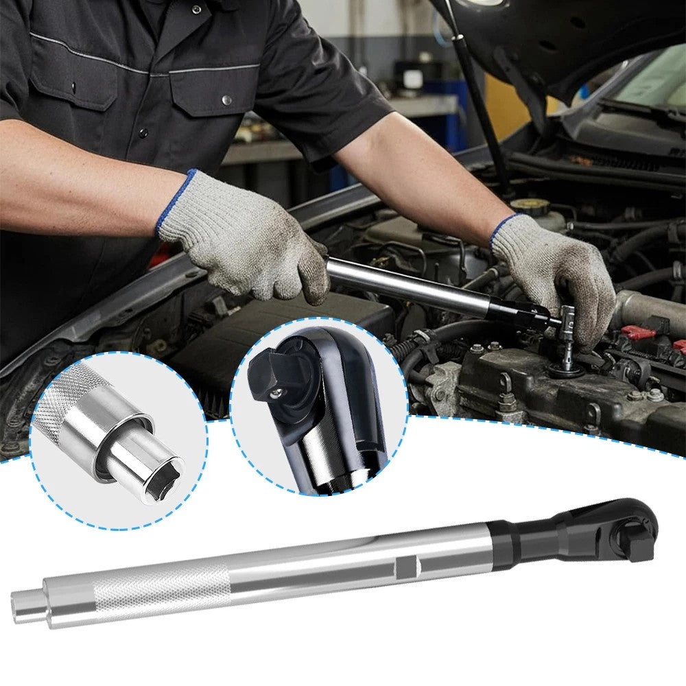 1/2" Offset Ratchet Extension Wrench Impact Long Handle Mechanic Car Repair Tool