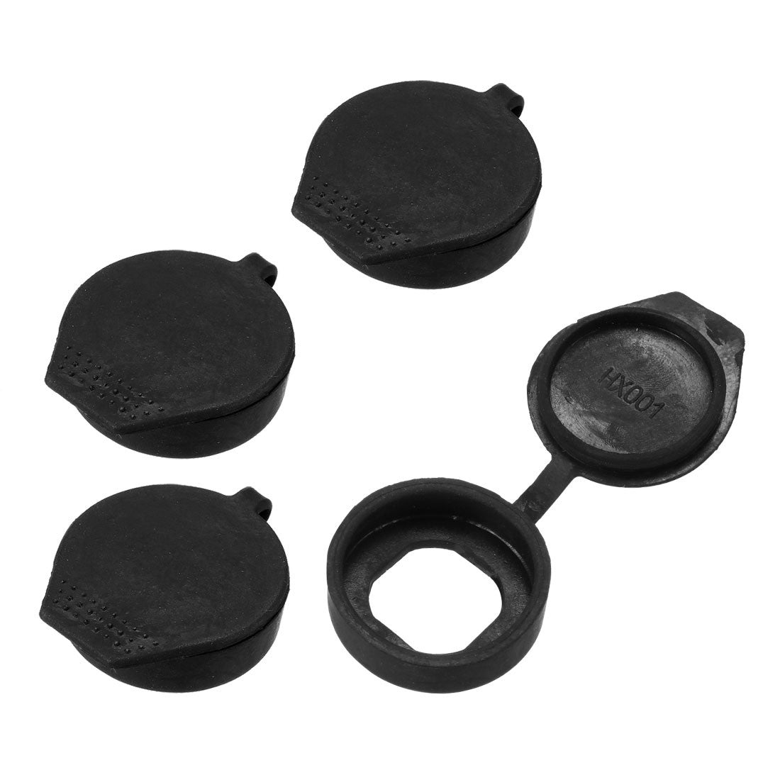 10 PCS Black Rubber Key Panel Cam Lock Dust Waterproof Cover Black