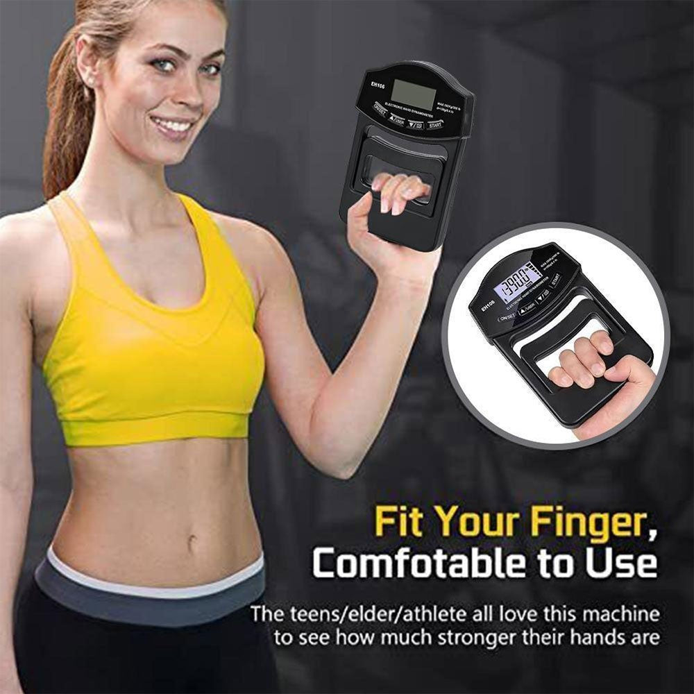 396Lbs/180Kg Hand Dynamometer Grip Strength Trainer Electronic Tester Tool UK