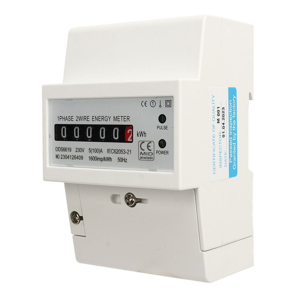 230V Grade1 Single Phase Mechanical Counter Home Electricity Energy Meter