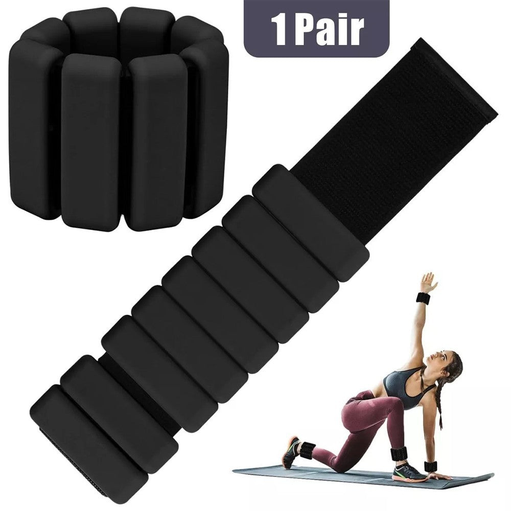 For Aerobics Pilates Weight-Bearing Bracelet 2PCS Adjustable Wrist Ankle Weights