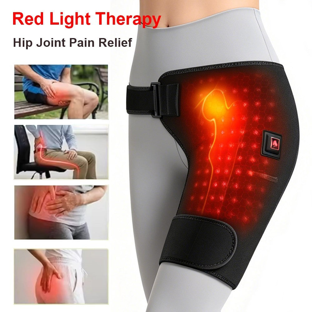 Red Light Therapy Massage Wrap for Hips and Thighs, 3 Heat  Levels
