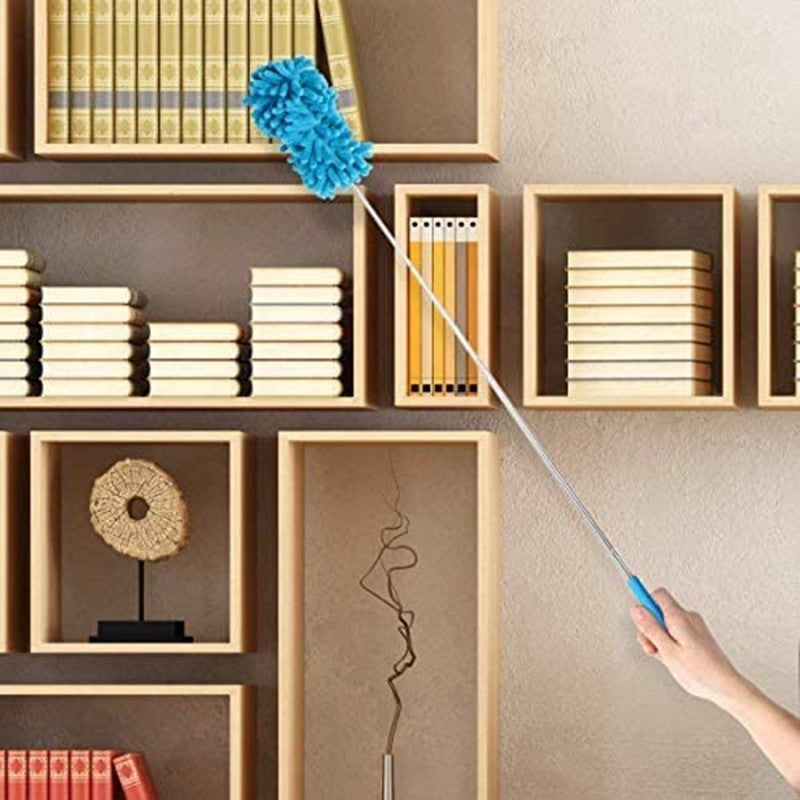 TELESCOPIC MAGIC MICROFIBRE CLEANING FEATHER DUSTER EXTENDING BRUSH EXTENDABLE