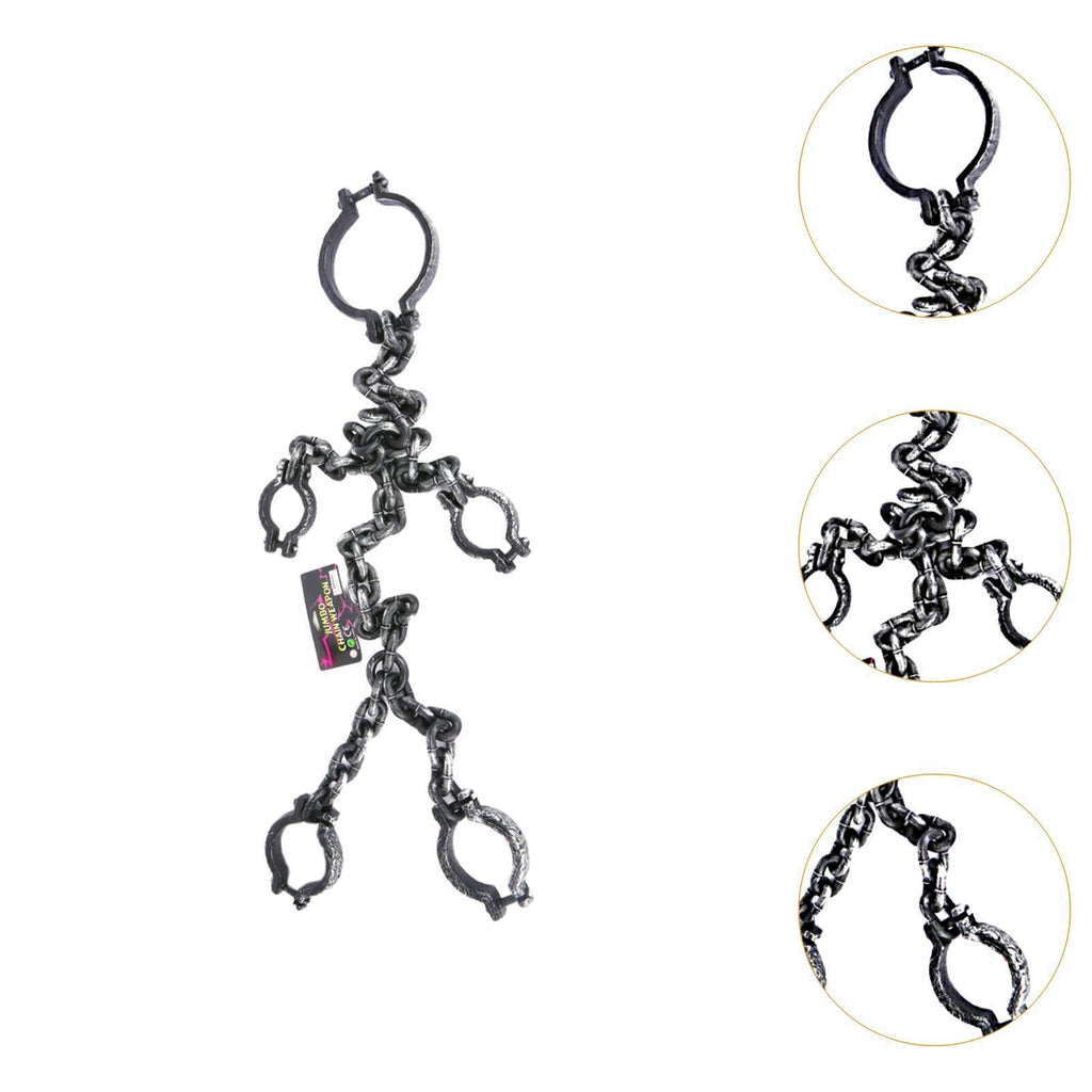Halloween Fake Shackles Chain Full Body Prisoner Prop Costume Accessory