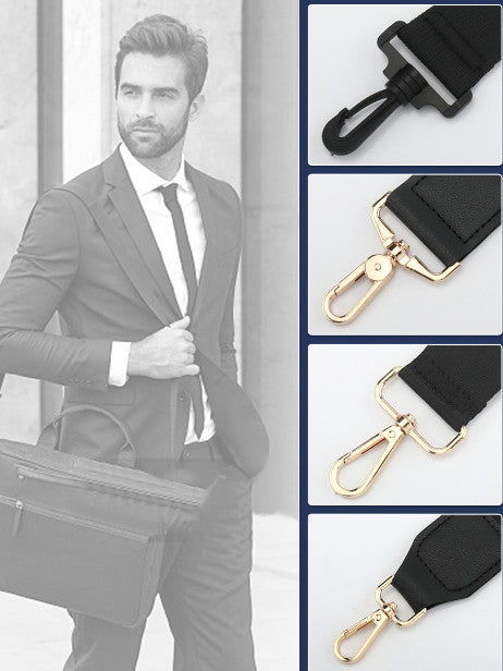 3.8cm Adjustable Wide Shoulder Strap, Light Gold, Gunmetal Square Mouth Buckle