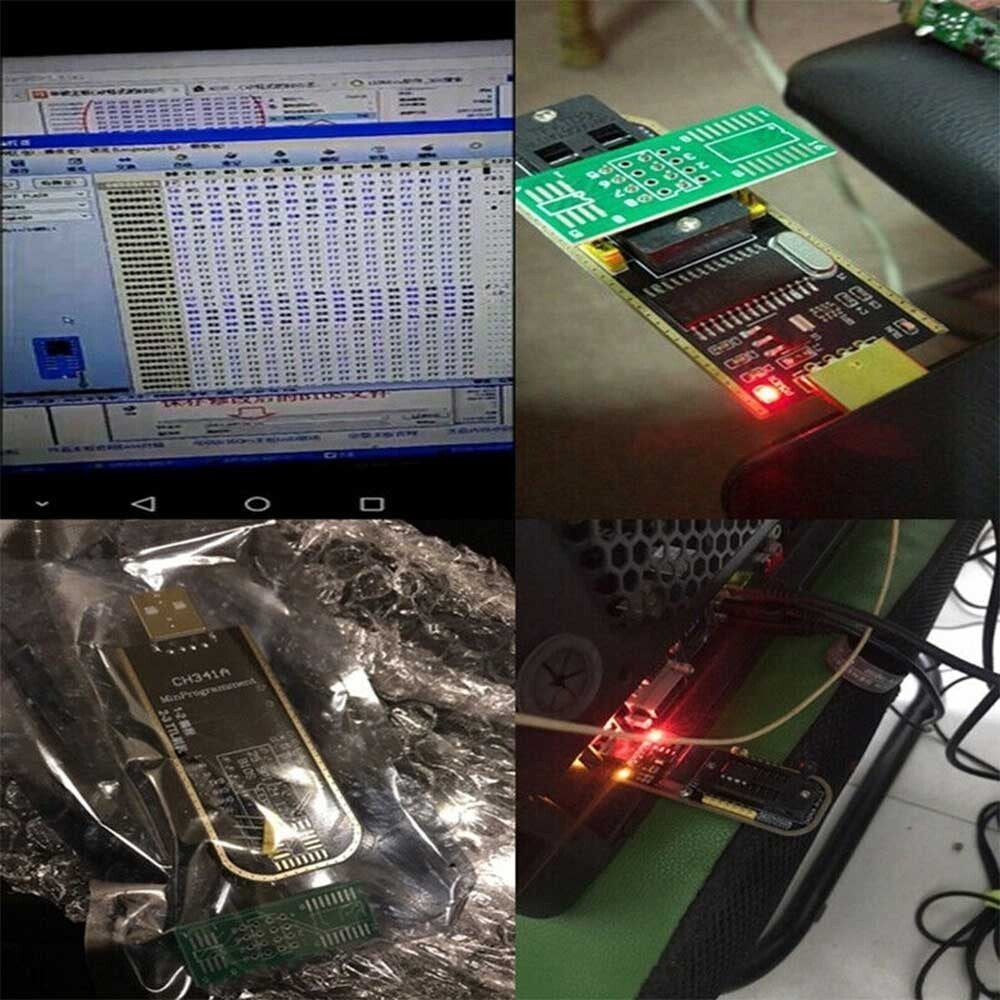 Usb Ch341a Bios Eeprom Programmer + Soic8 Clip + Soic8 Adapter + 1.8v Adapter UK
