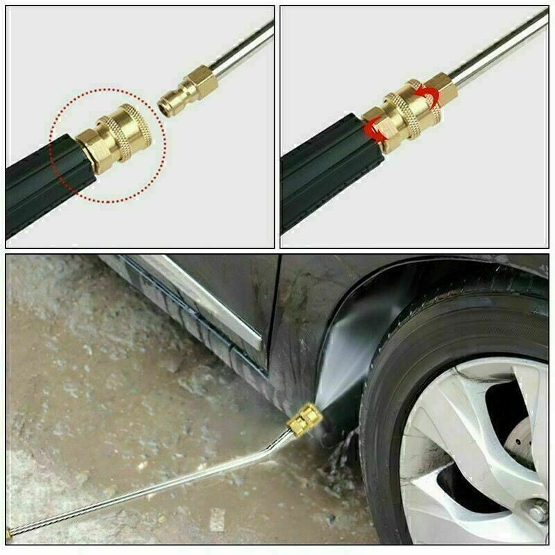 Pressure Washer Extension Lance Rod With Adapter For Karcher K2-K7 Spray Gun