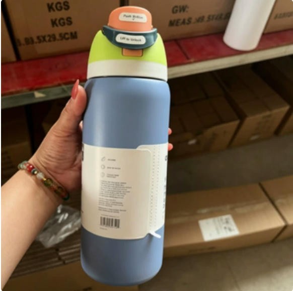 Owala Freesip Water Bottle Stainless Steel 24oz 32oz Multicolor Blue Bow Bottle