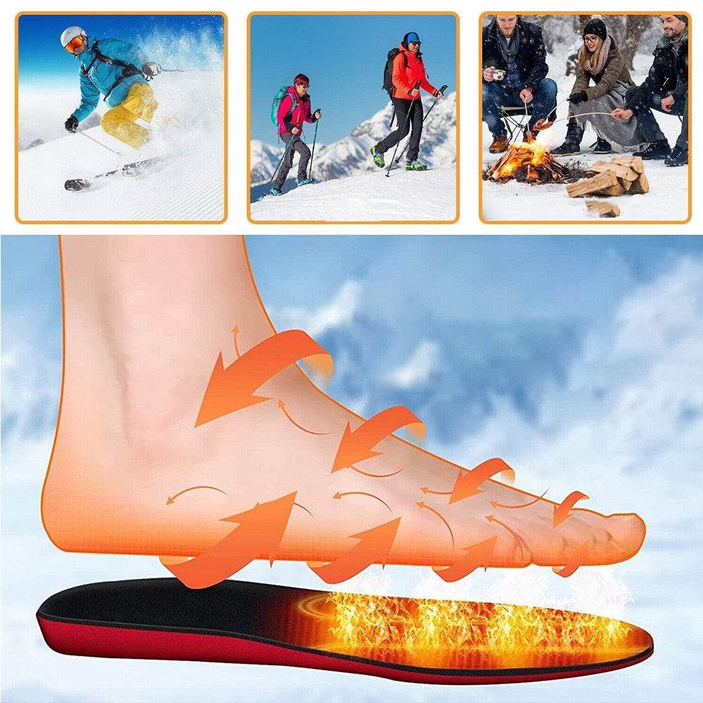 Heated Insoles Rechargeable Electric Heated Shoes Insoles with Remote Control