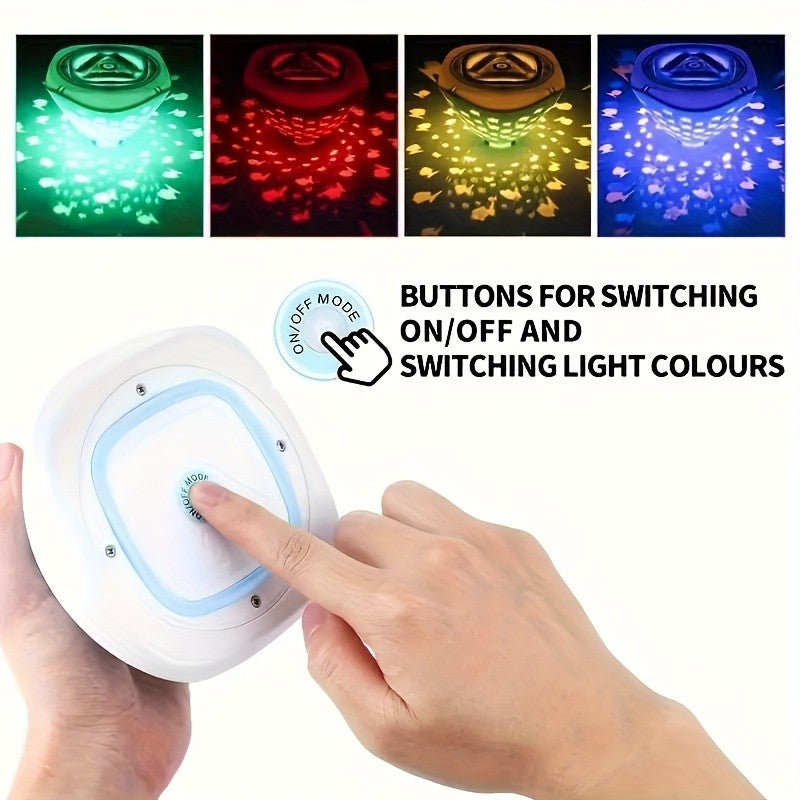 IP67 Floating LED Pool Light Fish Projection For Pond Bath Party Underwater Lamp