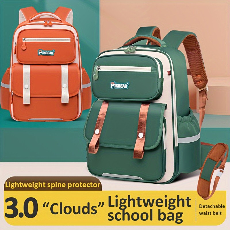 Reflective Waterproof Kids Backpack Lightweight Spine Support for School