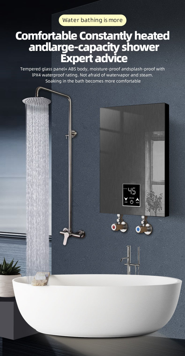5500W Instant Electric Tankless Water Heater On‑Demand Hot Water Shower