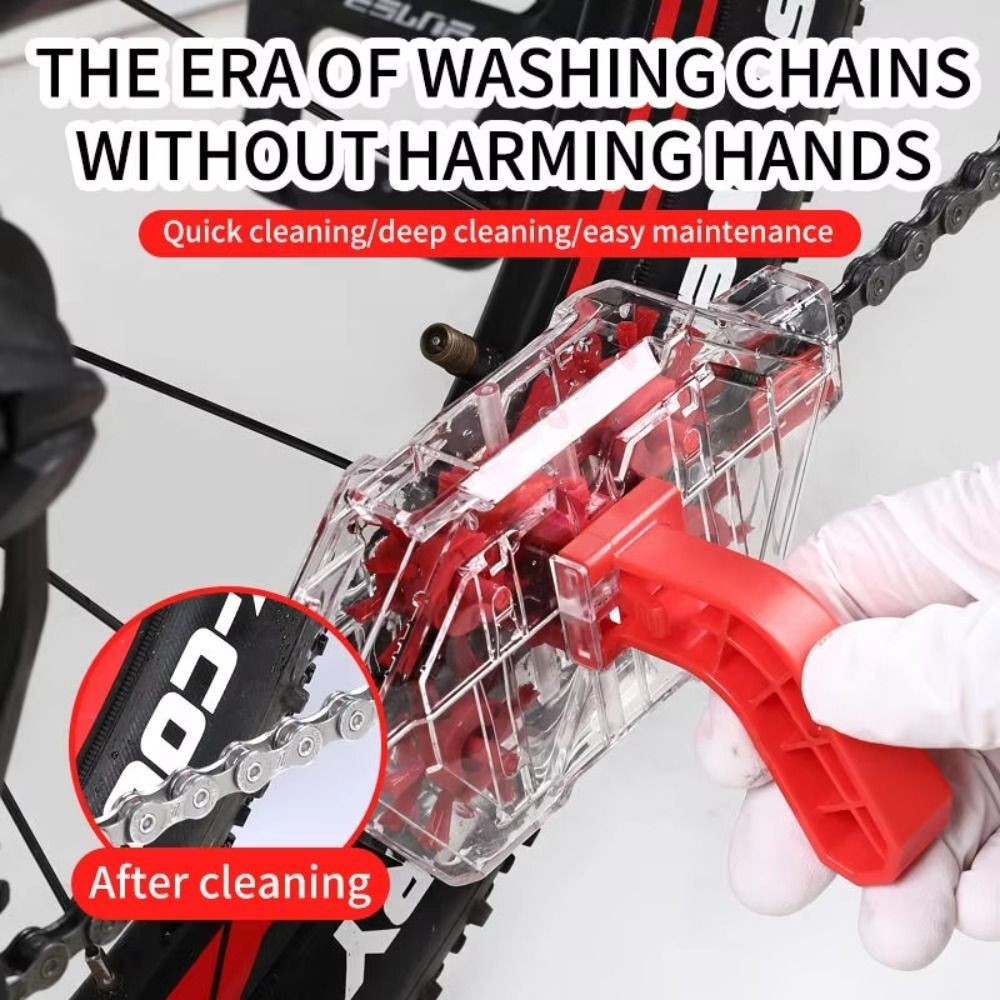 Bicycle Chain Cleaner Mountain Road Bike Chain Cleaning Accessories Portable