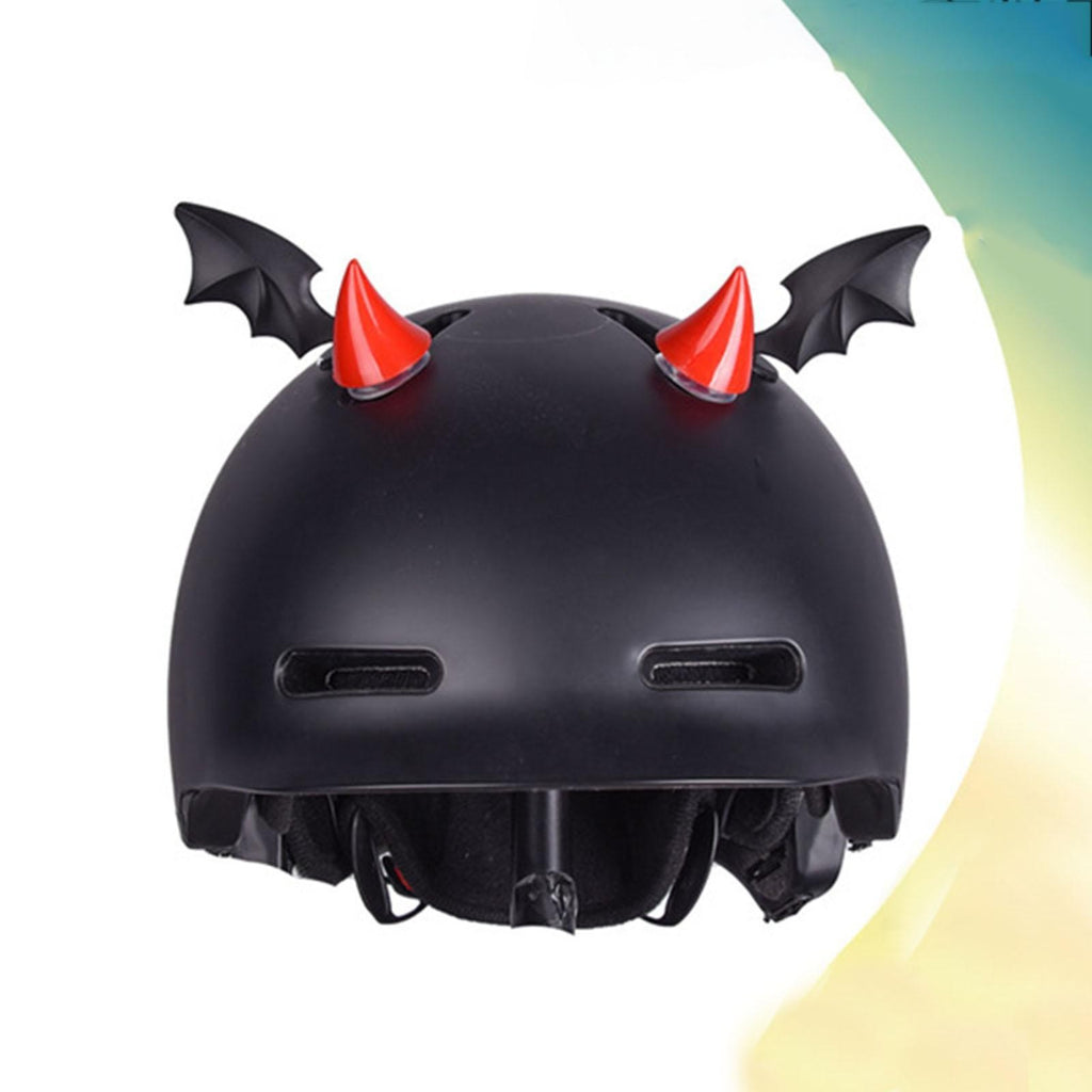 Motorcycle Helmet Decoration Sticker Devil Horn for Ski Helmet Accessories