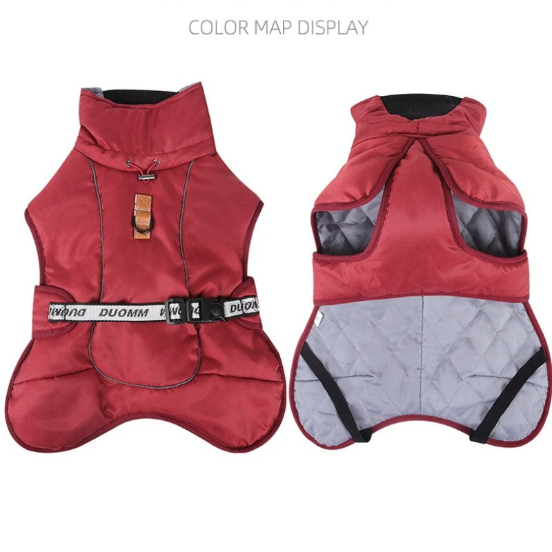 Large Dog Clothes Winter Warm Coat Windproof Waterproof Thicken Pet Down Jacket