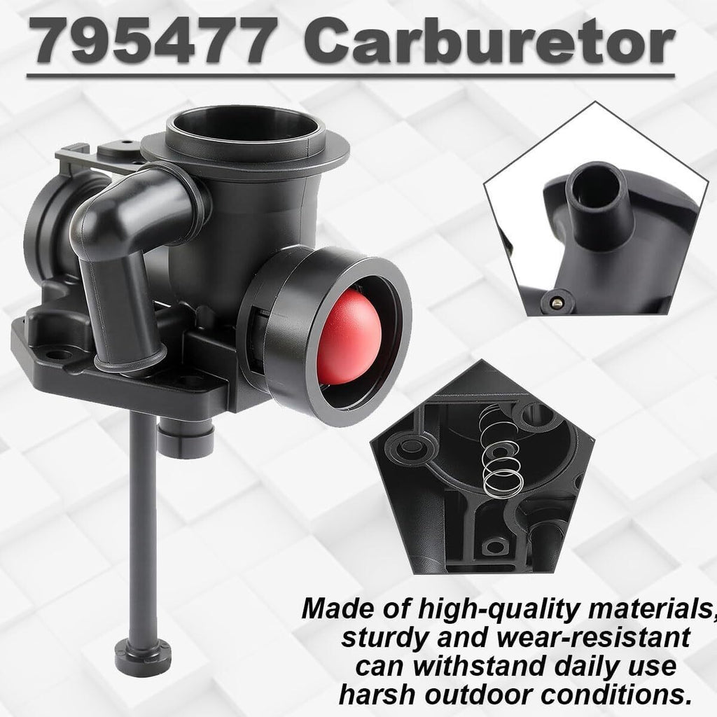 Carburetor Kit for Briggs & Stratton 497619 499809 498809 498809A 494406 698369