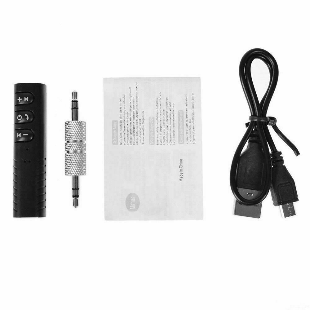 Wireless Bluetooth v5.0 Transmitter Stereo Music 3.5mm Adapter AUX Car Receiver